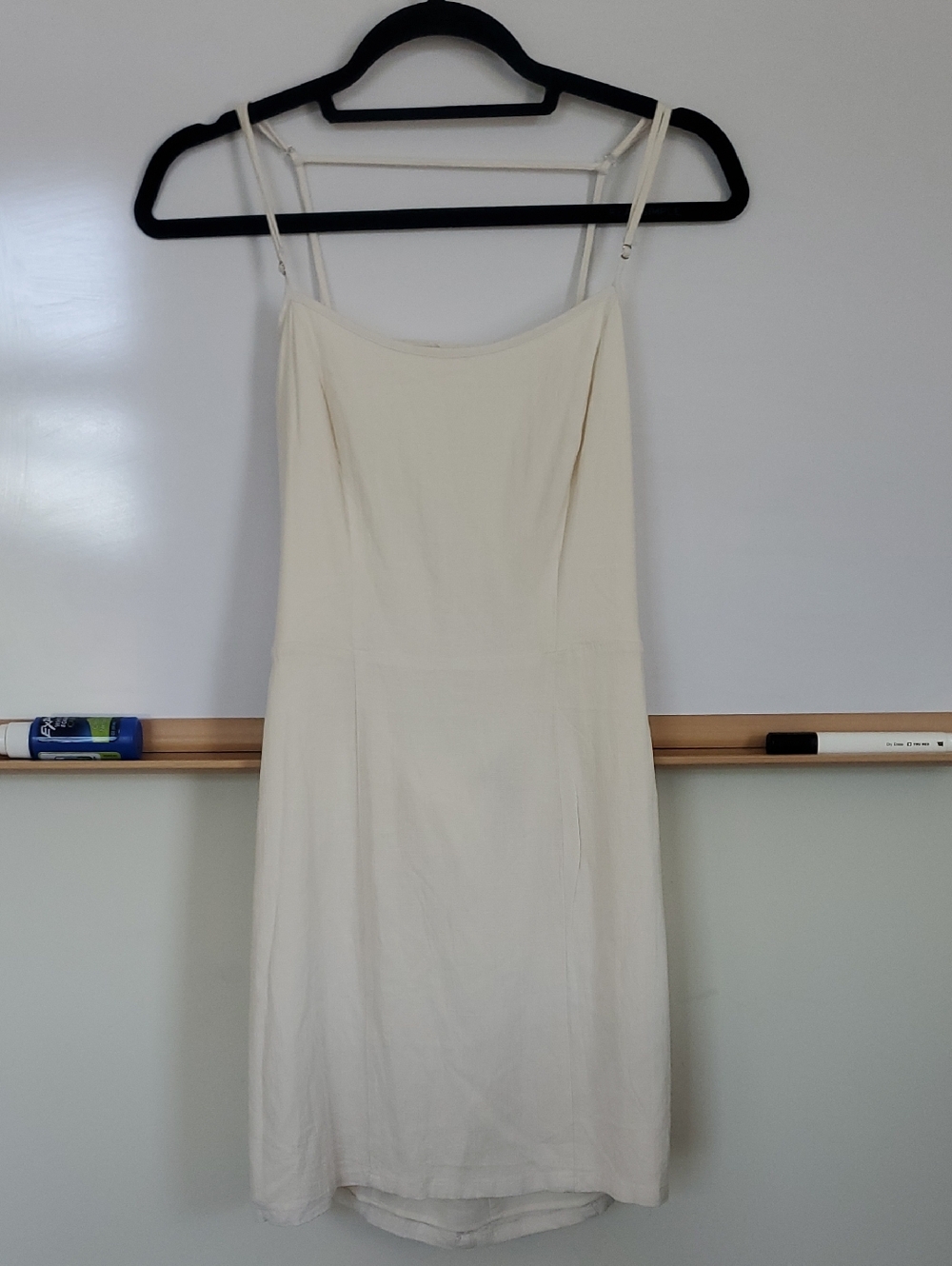 Forever 21 Ivory Spaghetti Strap Mini Dress